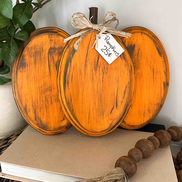 Whimsical Wooden Pumpkins