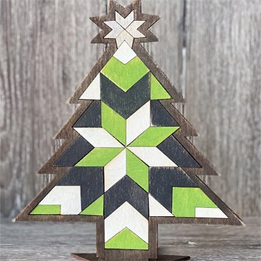 Wood Quilt Christmas Tree