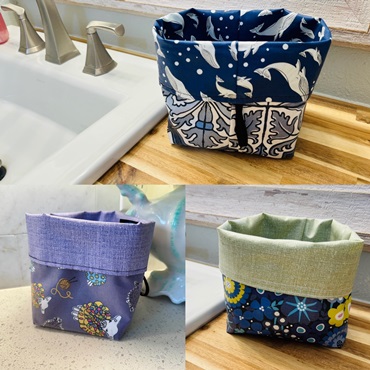 Reversible Water Resistant Fabric Bin