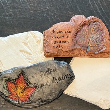 Beginners No-Fire Ceramic Rock Face Plaque