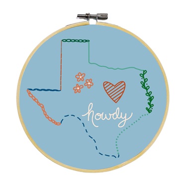 Howdy Embroidery Sampler