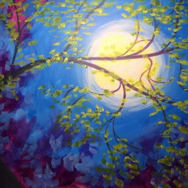 August Moon Painting