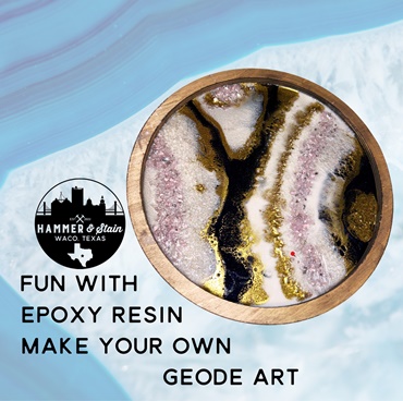10” Round DIY Resin Geode Art