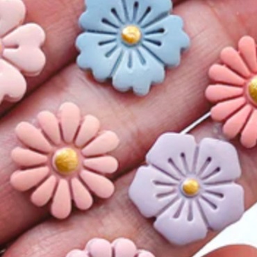 Flower Pendant & Bead Polymer Clay Class