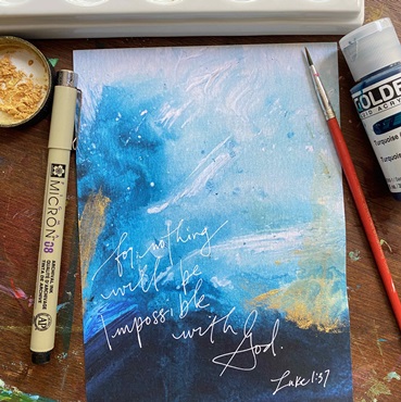 Mixed Media Abstract Painting